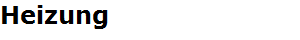 Heizung