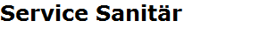 Service Sanitr